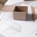 plano del diseño estructural de una caja de cartón